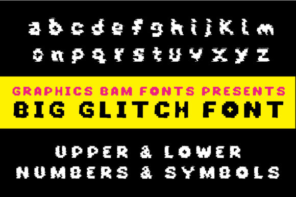 Big Glitch: A Bold, Trendy Display Font for Eye-Catching Campaigns