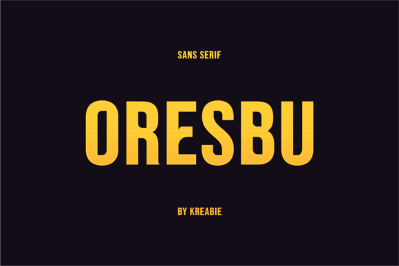 Boost Your Campaigns with Oresbu: A Bold Display Font