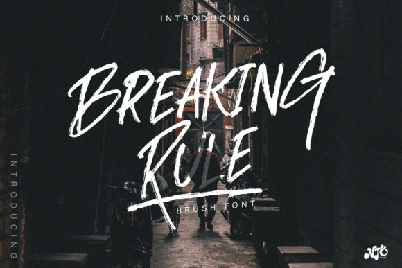 Breaking Rule: A Bold Display Font for Creative Branding
