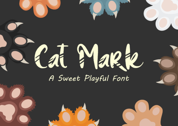 Cat Mark: A Charming Display Font for Creative Campaigns