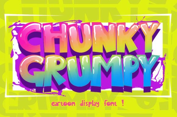 Chunky Grumpy: A Bold Display Font for Eye-Catching Campaigns