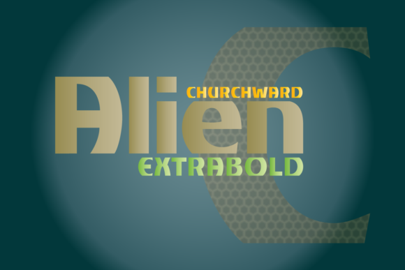 Churchward Alien: A Bold Display Font for Editorial Design