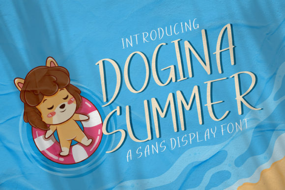 Discover Dogina Summer: A Charming Display Font for Editorial Design