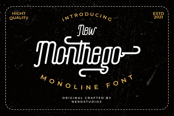 Discovering The Monthego: A Vintage Display Font for Editorial Elegance