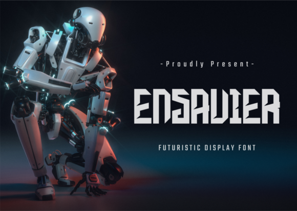 Enhance Your Web Design with Ensavier, the Futuristic Display Font