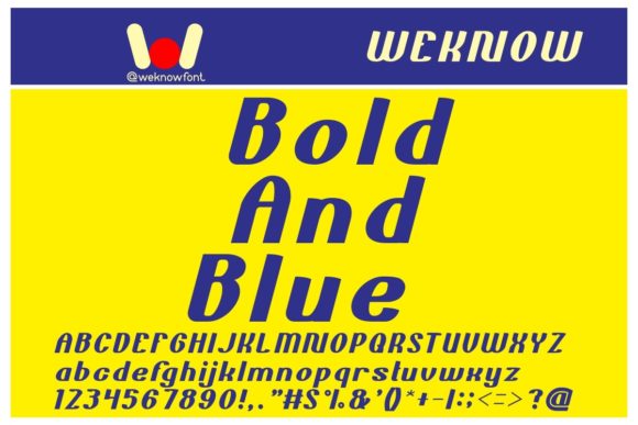 Enhancing Web Design with Bold and Blue Display Font