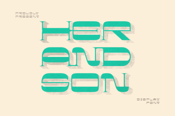 Her and Son: A Whimsical Display Font for Editorial Charm