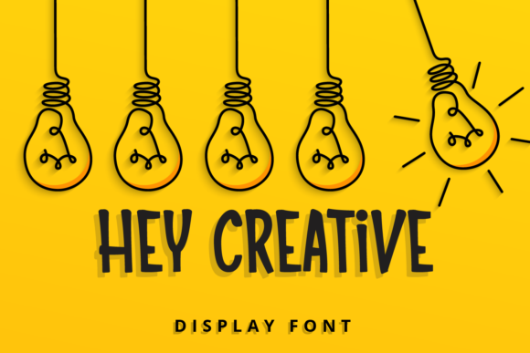 Hey Creative: A Charming Display Font for Playful Brands