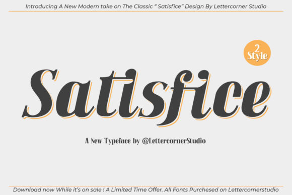 Introducing Satisfice: A Bold and Nostalgic Display Font
