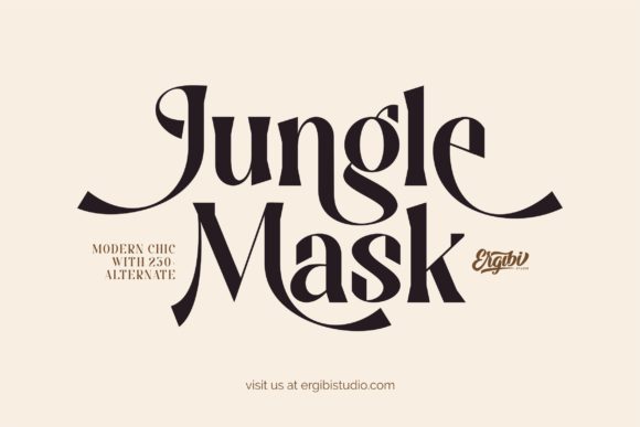 Jungle Mask: The Exquisite Display Font for Modern Marketers