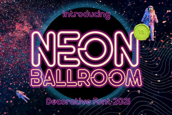 Neon Ballroom: A Retro 3D Font for Creative Makers