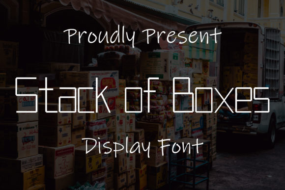 Stack of Boxes: A Squared Lettered Display Font for Editorial Design