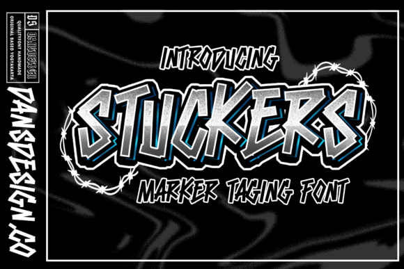 Stuckers: A Bold Graffiti-Styled Font for Web Design