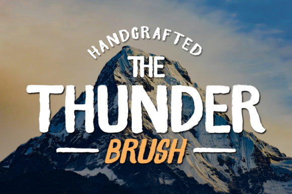 Thunder Brush: A Versatile Display Font for Creative Branding