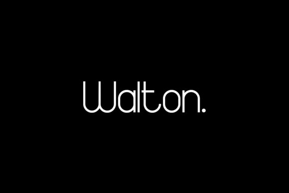Walton: A Cool and Minimalist Display Font for Modern Design