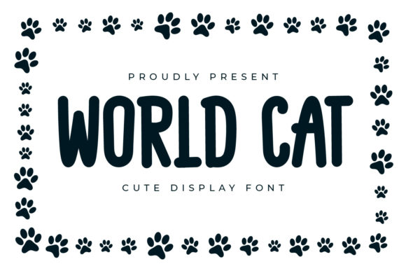 World Cat: A Bold and Thick Display Font for Editorial Impact